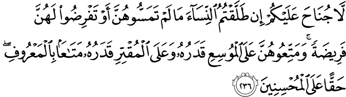 Surah 2 Ayah 236