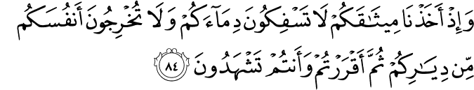 Surah 2 Ayah 84