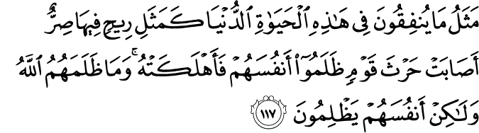 Surah 3 Ayah 117