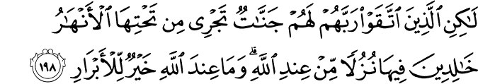 Surah 3 Ayah 198