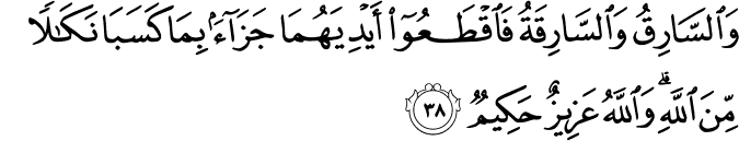 Surah 5 Ayah 38