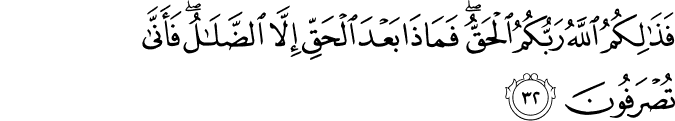 Surah 10 Ayah 32