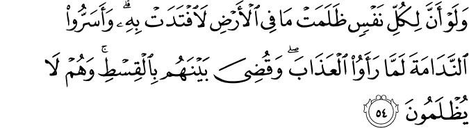 Surah 10 Ayah 54
