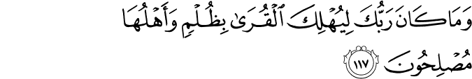 Surah 11 Ayah 117