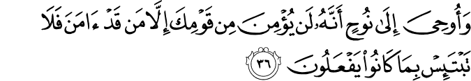 Surah 11 Ayah 36