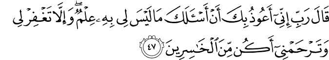Surah 11 Ayah 47