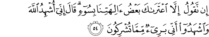 Surah 11 Ayah 54