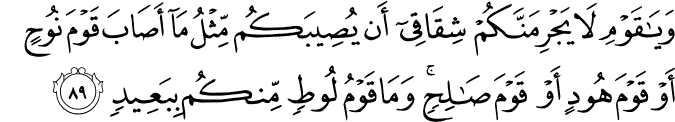 Surah 11 Ayah 89