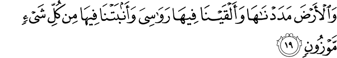 Surah 15 Ayah 19
