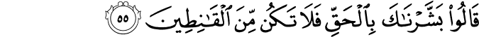 Surah 15 Ayah 55
