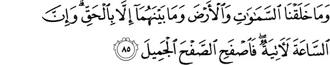 Surah 15 Ayah 85