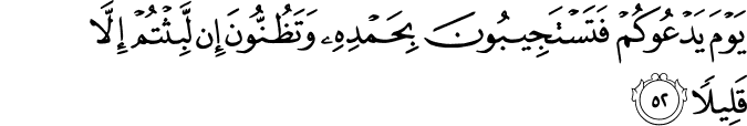 Surah 17 Ayah 52