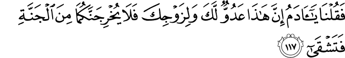 Surah 20 Ayah 117