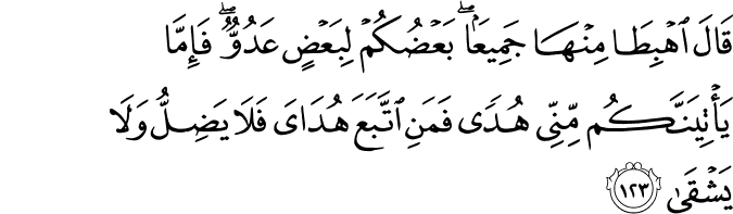 Surah 20 Ayah 123