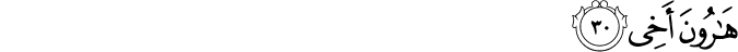 Surah 20 Ayah 30