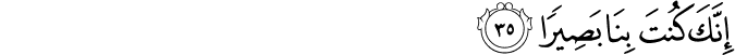 Surah 20 Ayah 35