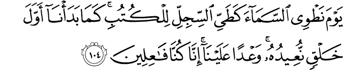 Surah 21 Ayah 104