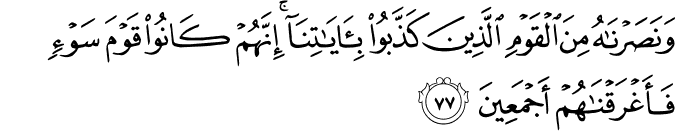 Surah 21 Ayah 77