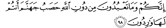 Surah 21 Ayah 98