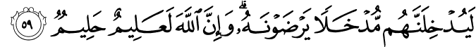 Surah 22 Ayah 59