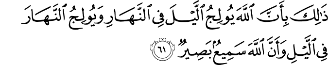 Surah 22 Ayah 61