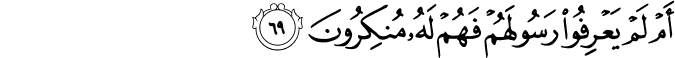 Surah 23 Ayah 69