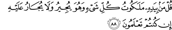 Surah 23 Ayah 88