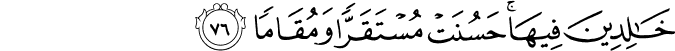 Surah 25 Ayah 76