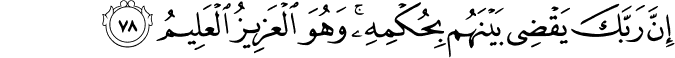 Surah 27 Ayah 78