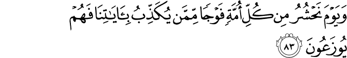 Surah 27 Ayah 83