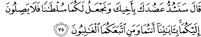 Surah 28 Ayah 35