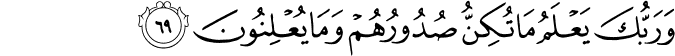 Surah 28 Ayah 69