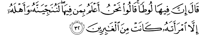 Surah 29 Ayah 32