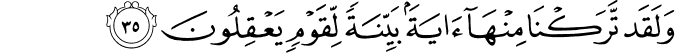 Surah 29 Ayah 35