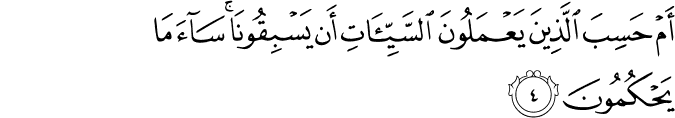Surah 29 Ayah 4