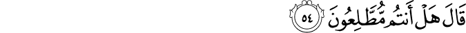 Surah 37 Ayah 54