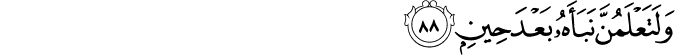 Surah 38 Ayah 88