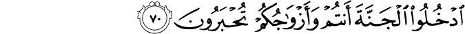 Surah 43 Ayah 70