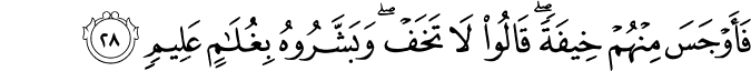 Surah 51 Ayah 28