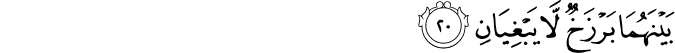 Surah 55 Ayah 20