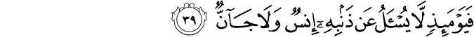 Surah 55 Ayah 39