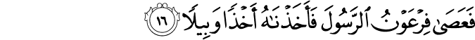 Surah 73 Ayah 16