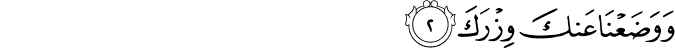 Surah 94 Ayah 2